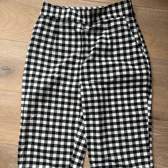 Zara gingham cropped pants - Picture 1 of 5